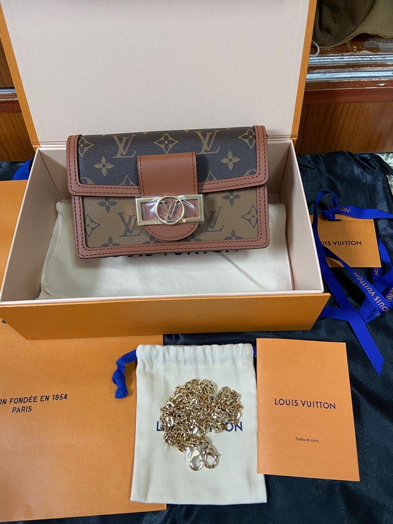 LV dauphine chain wallet, Luxury, Bags & Wallets on Carousell