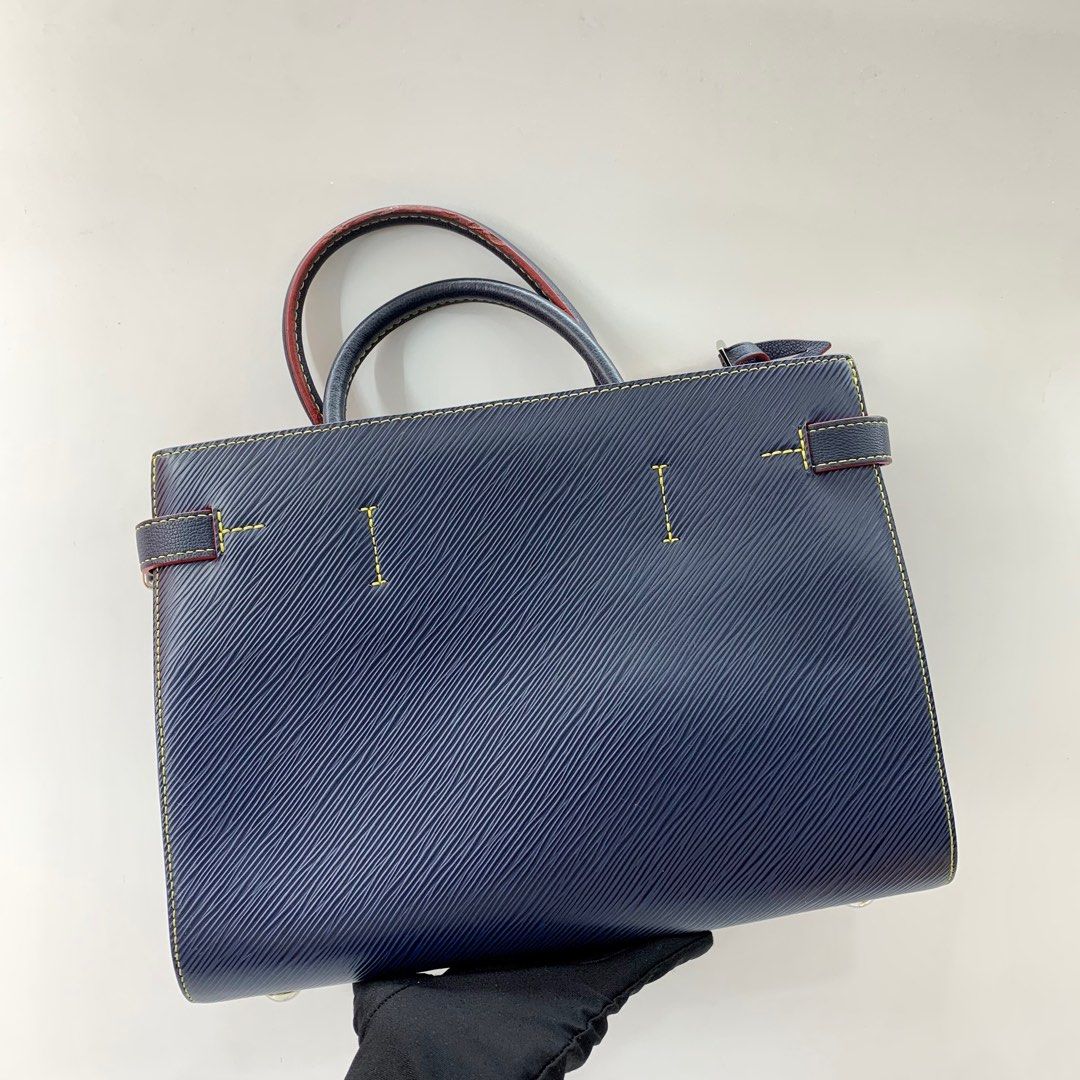 LOUIS VUITTON Twist Epi Leather 2Way Tote Bag Indigo