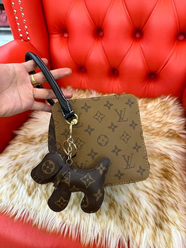 Like New LV Square Bag Monogram Reverse Canvas GHW