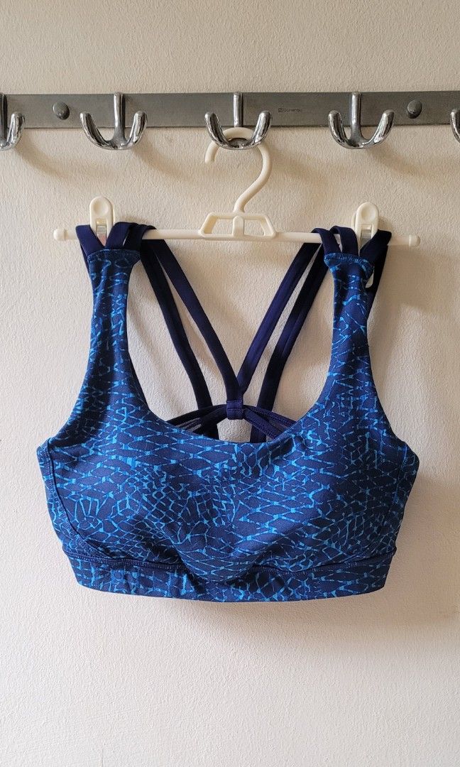 Lululemon Energy Bra Exhale Black Special Edition Size 8 Strappy