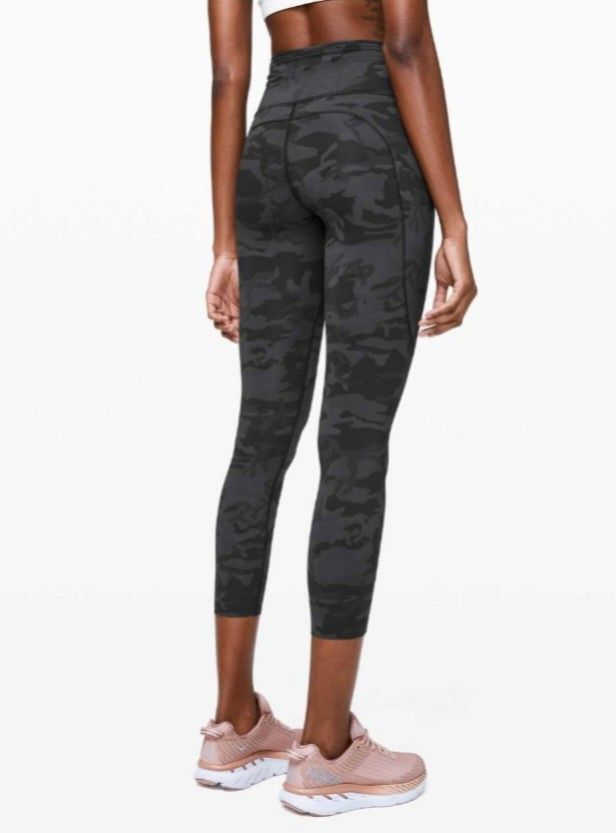 Lululemon Fast and Free Tight II 25 *Nulux Incognito Camo Multi Grey,  Women's Fashion, Activewear on Carousell