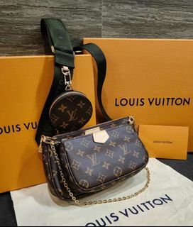 LOUIS VUITTON MULTI POCHETTE PINK MPA, Luxury, Bags & Wallets on Carousell