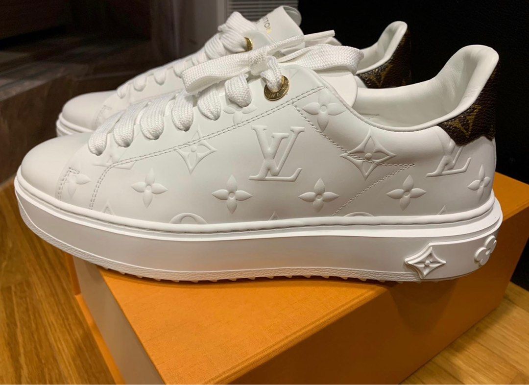 Louis Vuitton White time out Sneaker shoes, Women's Fashion, Footwear,  Sneakers on Carousell