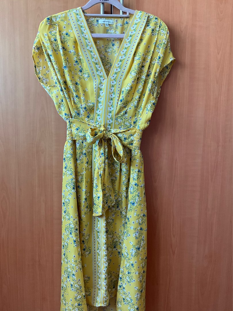 Max studio top yellow dress