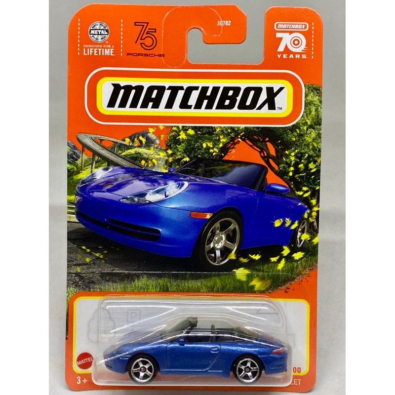 MBX Matchbox PORSCHE 911 CARRERA CABRIOLET Metallic Blue Convertible ...