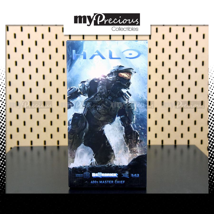 Medicom Bearbrick Be@rbrick 400% Halo Master Chief 2014 Rare Xbox