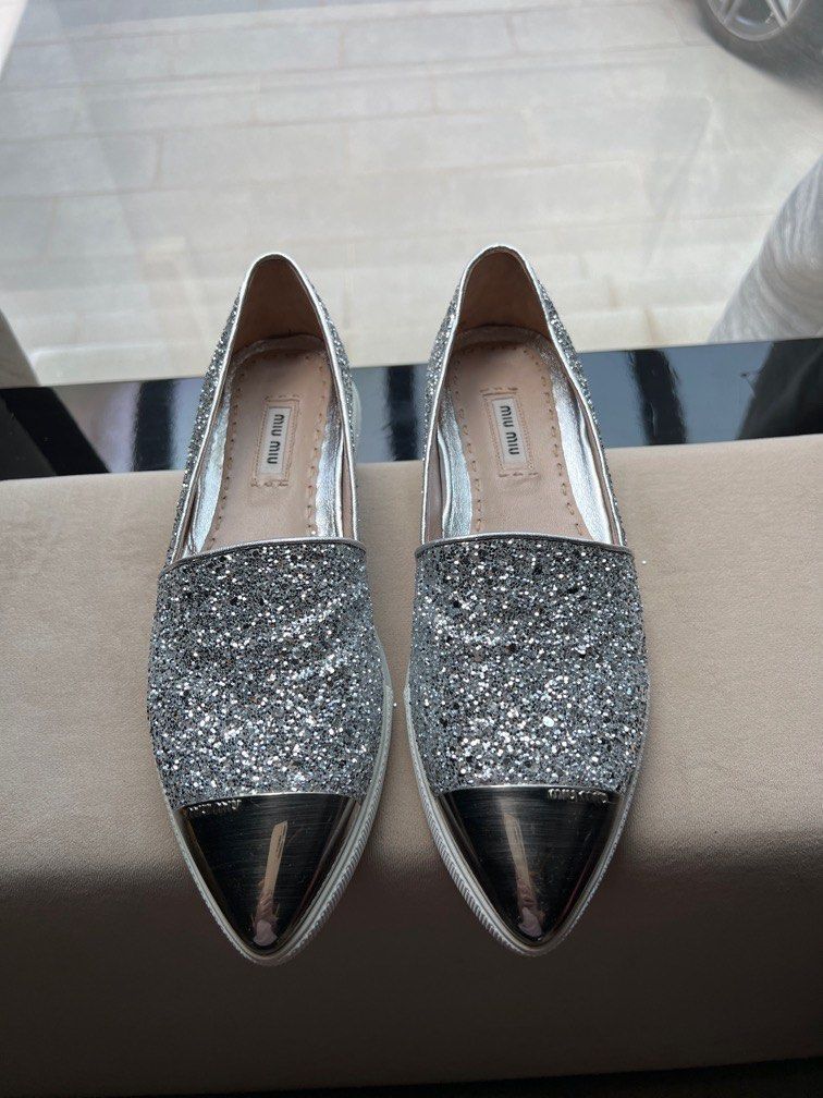 Glitter slip shop on trainers