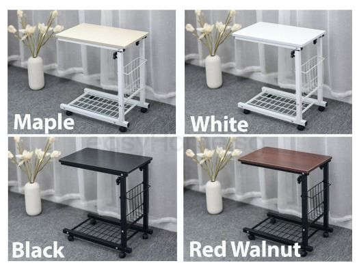 Movable Computer Laptop Table/ Side Coffee Desk Computer Bedside Bed ...