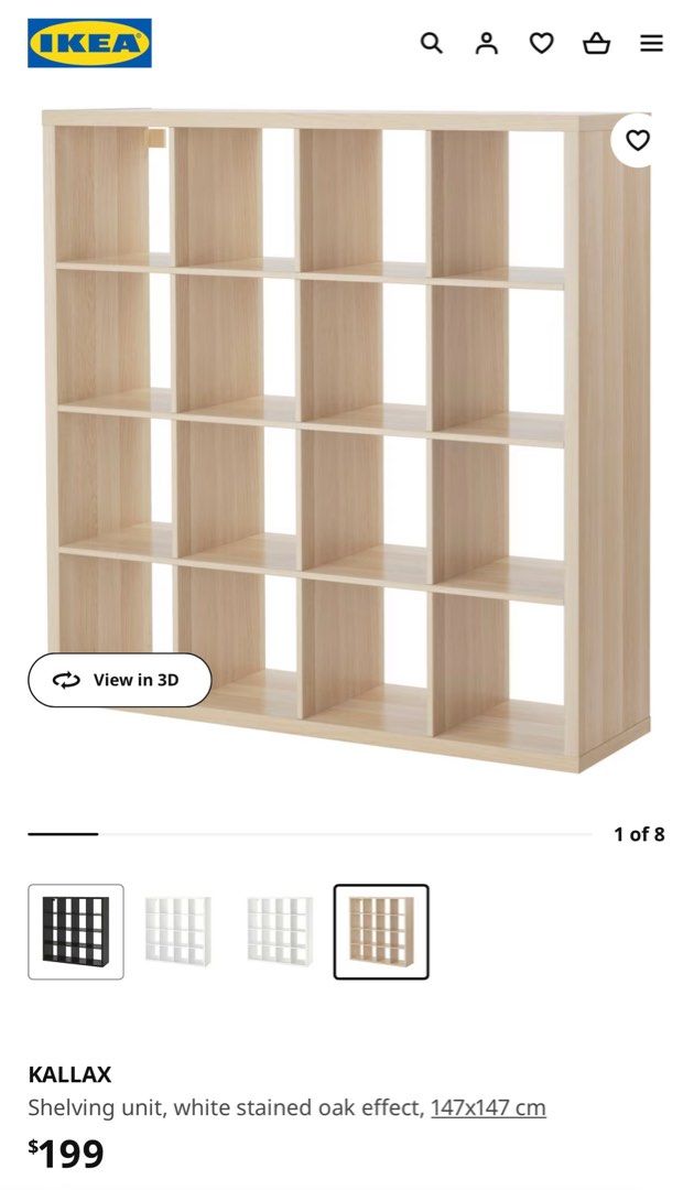 Moving Out Sale IKEA Kallax Shelving Unit, Furniture & Home Living