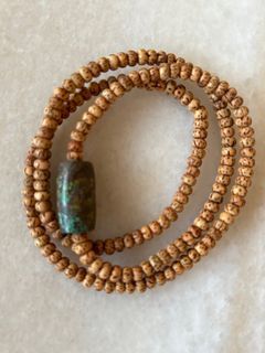 Old Torqouise Beads Star Moon Necklace