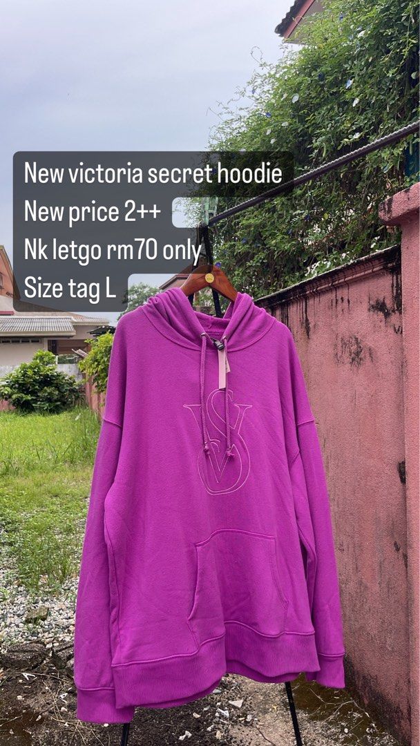 Victoria secret clearance pink purple hoodie