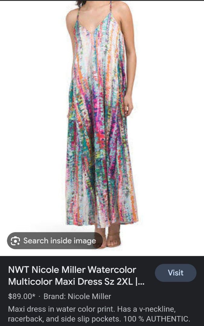 Nicole miller shop maxi dress
