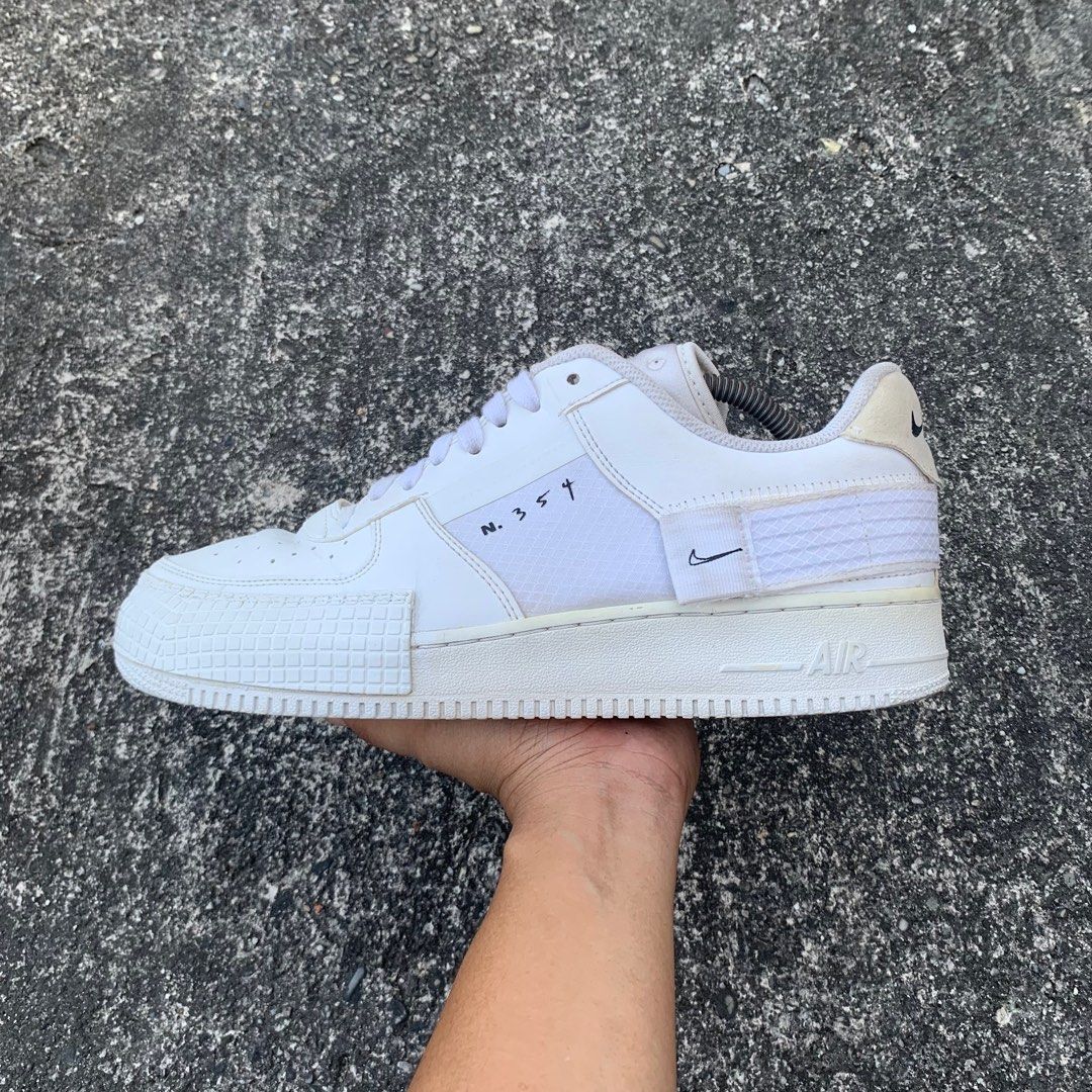 nike air force type triple white