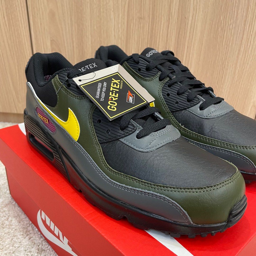 NIKE AIR MAX 90 GORE TEX BLACK CARGO KHAKI Men s Fashion
