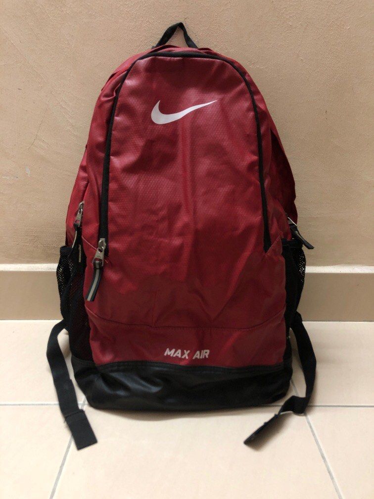 Nike max air shop bag red