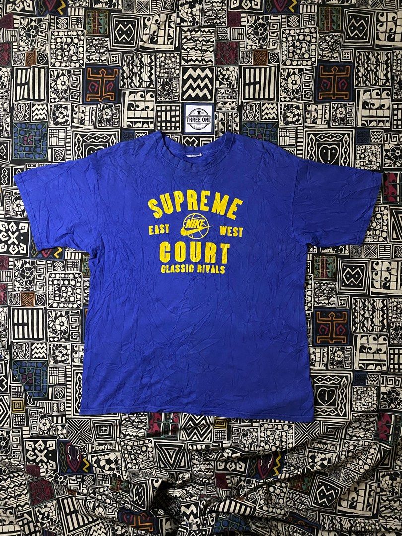 NIKE SUPREME COURT NIKE COURT BIG SWOOSH T SHIRT Fesyen Wanita