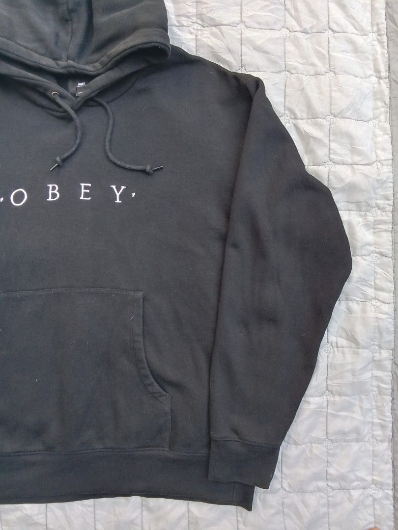 Obey novel deals bleached black hoodie