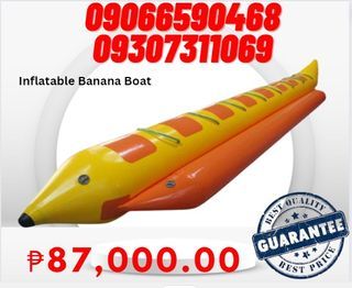 Onhand 8 Seaters Blue and Yellow Banana Boat