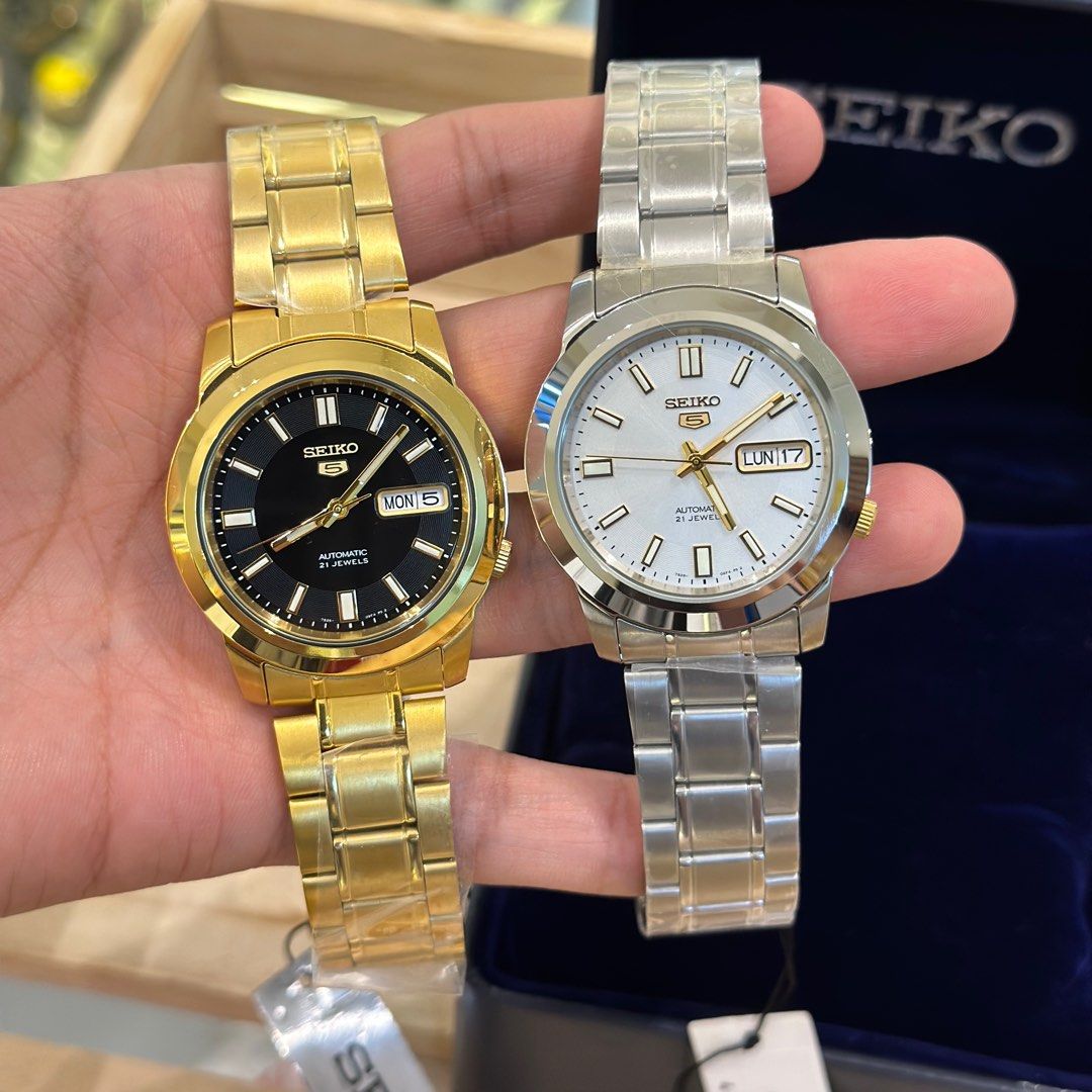 Original seiko 5 automatic 21 jewels deals