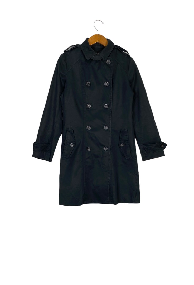 paul smith black trench coat