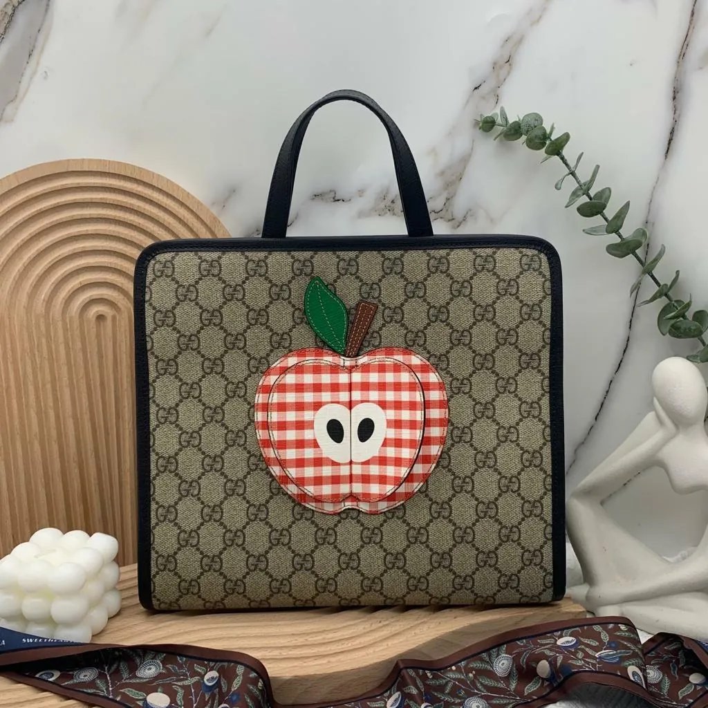 Gucci apple print bag clearance