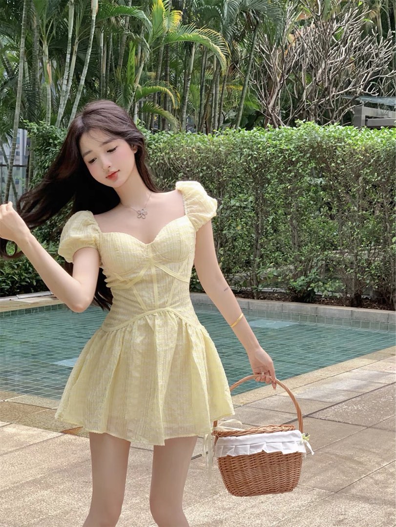Princess Yellow Dress, Women's Fashion, Dresses & Sets, Dresses on
