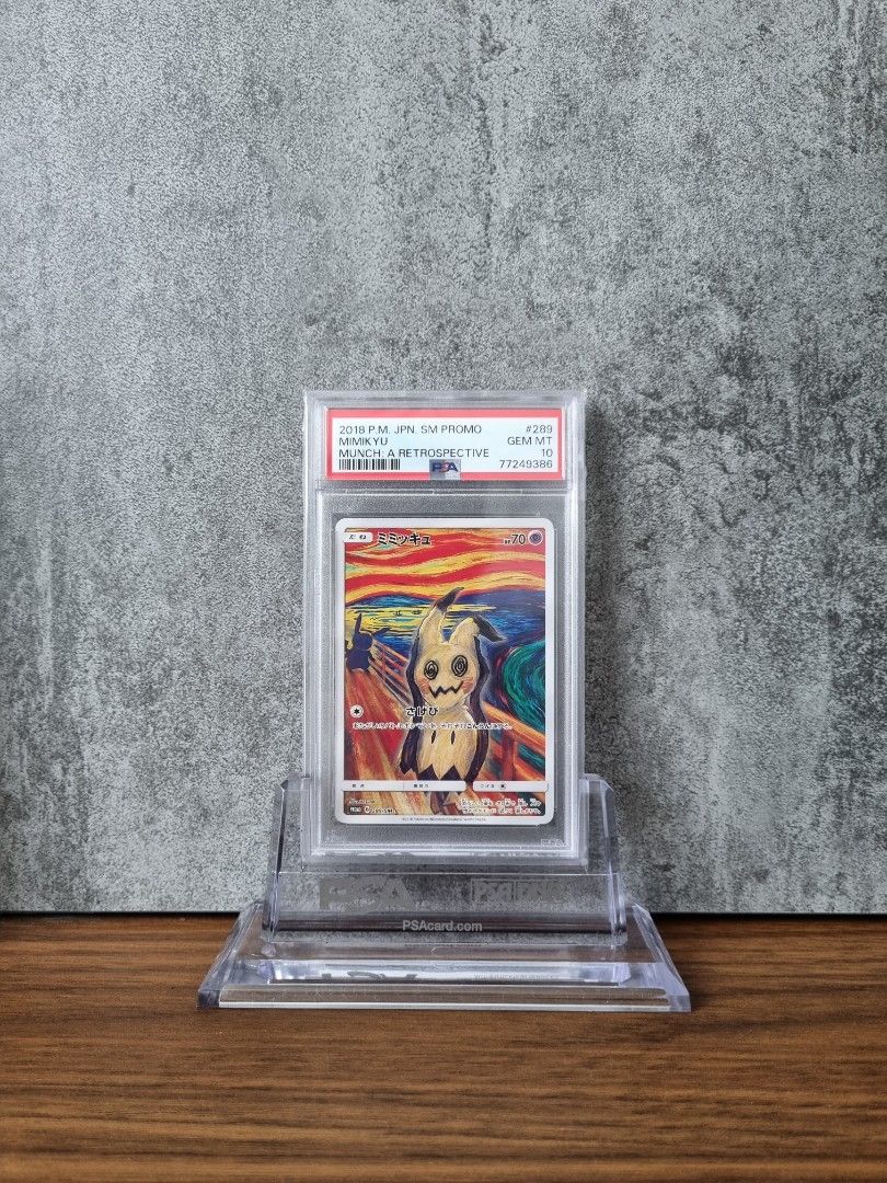 PSA 10] Mimikyu Munch: A Retrospective Scream Promo Pokemon Card 289/SM-P  LC1, Hobbies & Toys, Toys & Games on Carousell