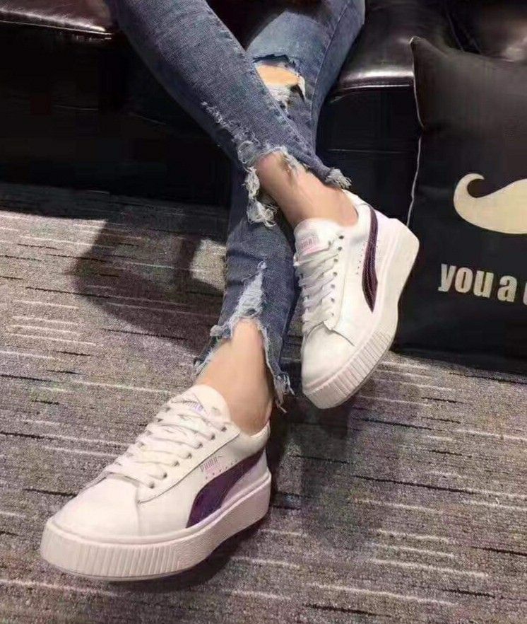 Puma Basket Platform Rainbow