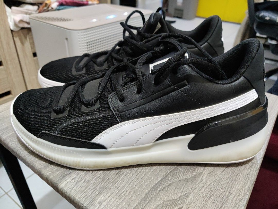Puma Clyde Hardwood Black White