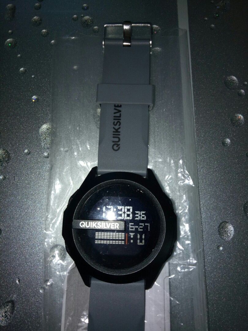 Quiksilver drone rubber strap Digital Alarm Stopwatch backlight