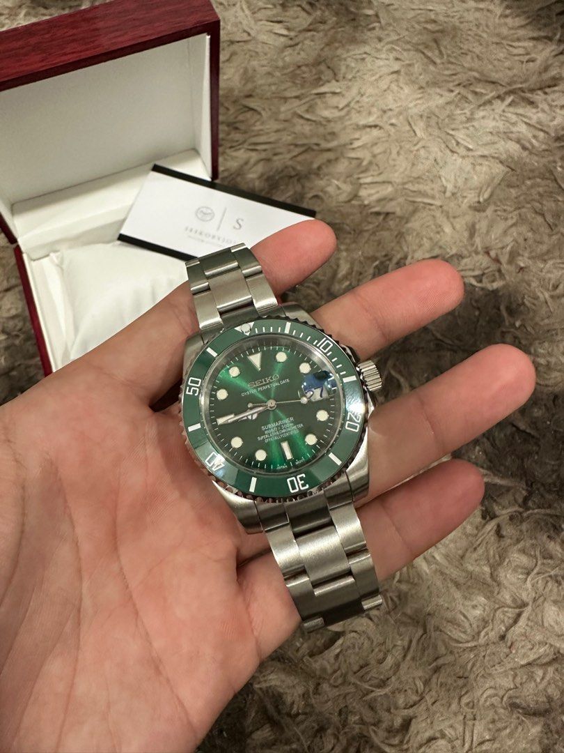 Seiko submariner green hotsell