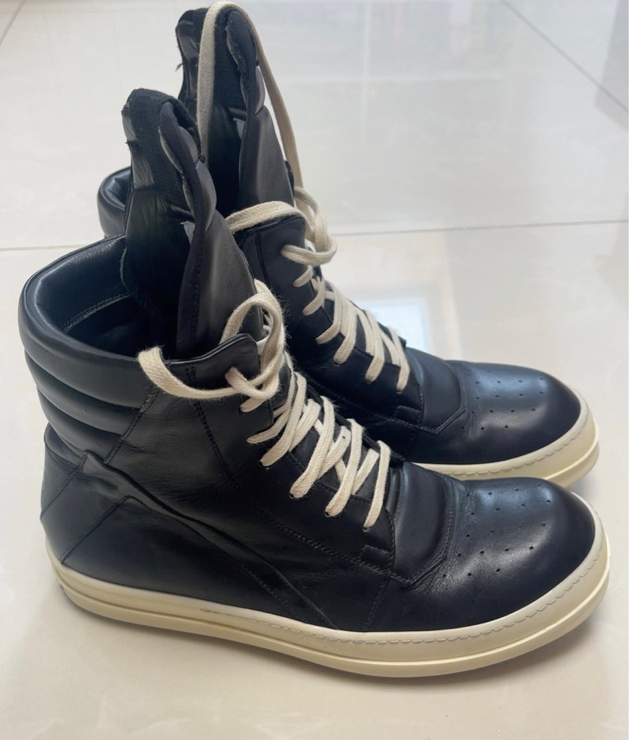 Rick owens geobasket 42, 男裝, 鞋, 靴- Carousell