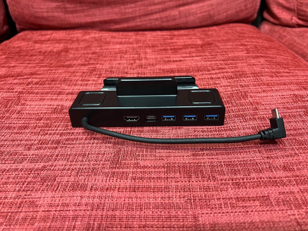 For Rog Ally Dock, 4-in-1 Hub Docking Station For Steam Deck & Rog Alloy  With 3 Usb-a 3.0 And Pd/60w Charging Usb-c Port