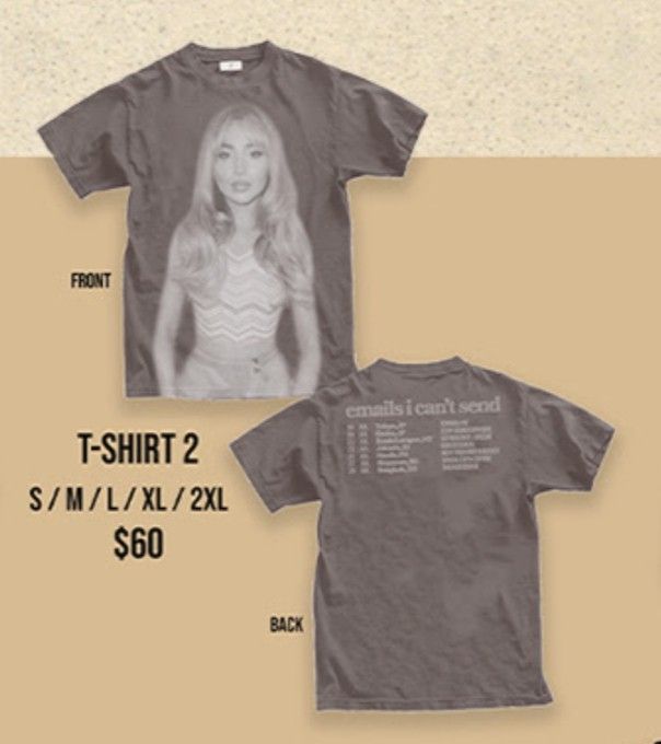 SABRINA CARPENTER TOUR MERCH, Women's Fashion, Tops, Shirts on Carousell