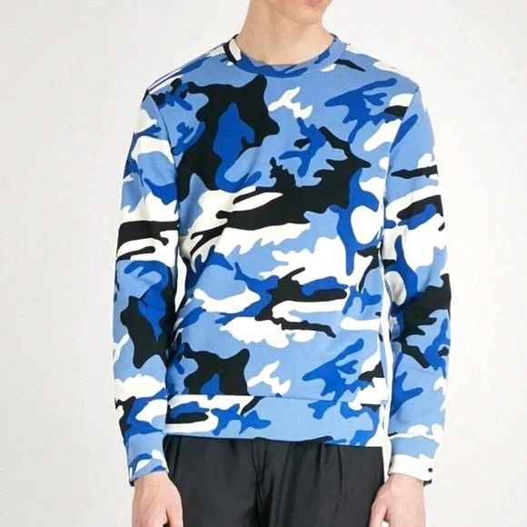 Sandro Paris Camo Print Sweatshirt Sweater Crewneck