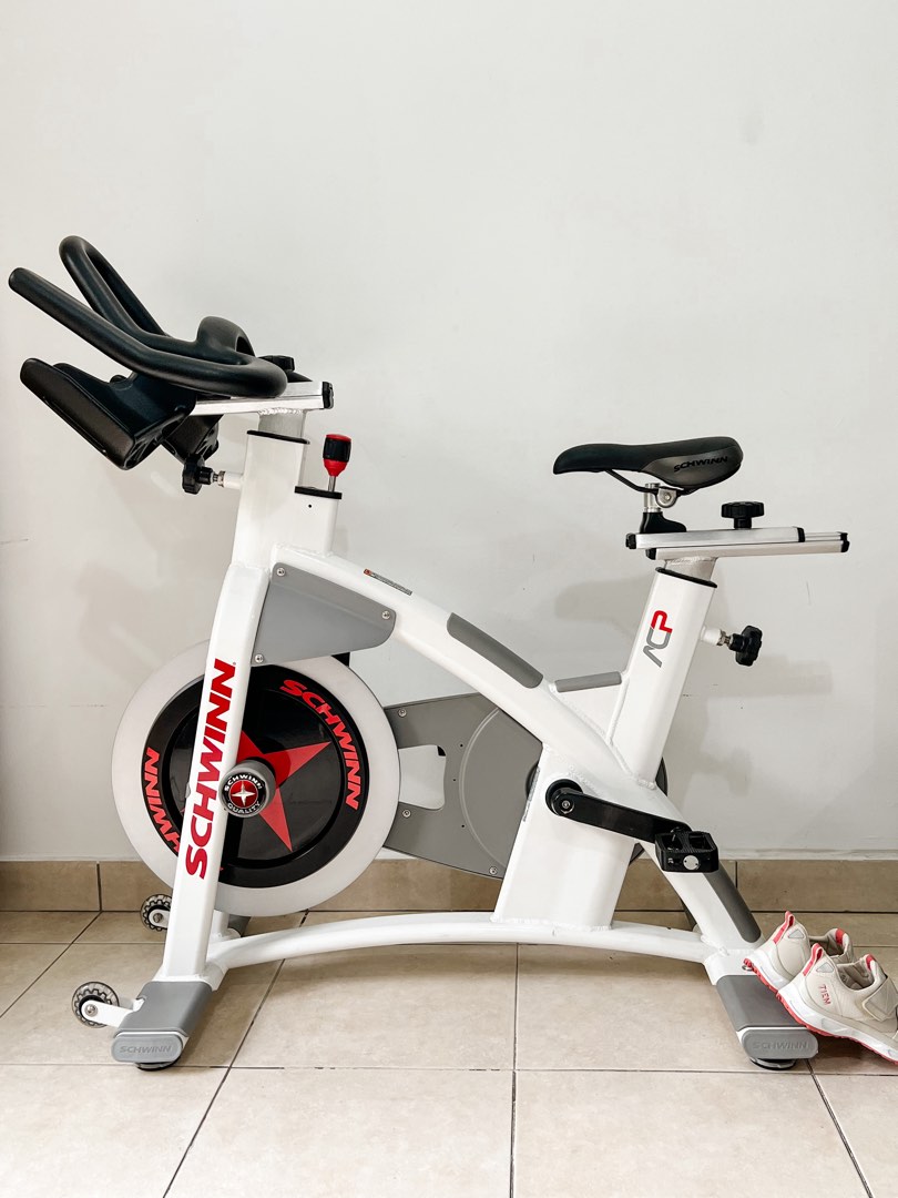 Schwinn carbon blue spin bike used top