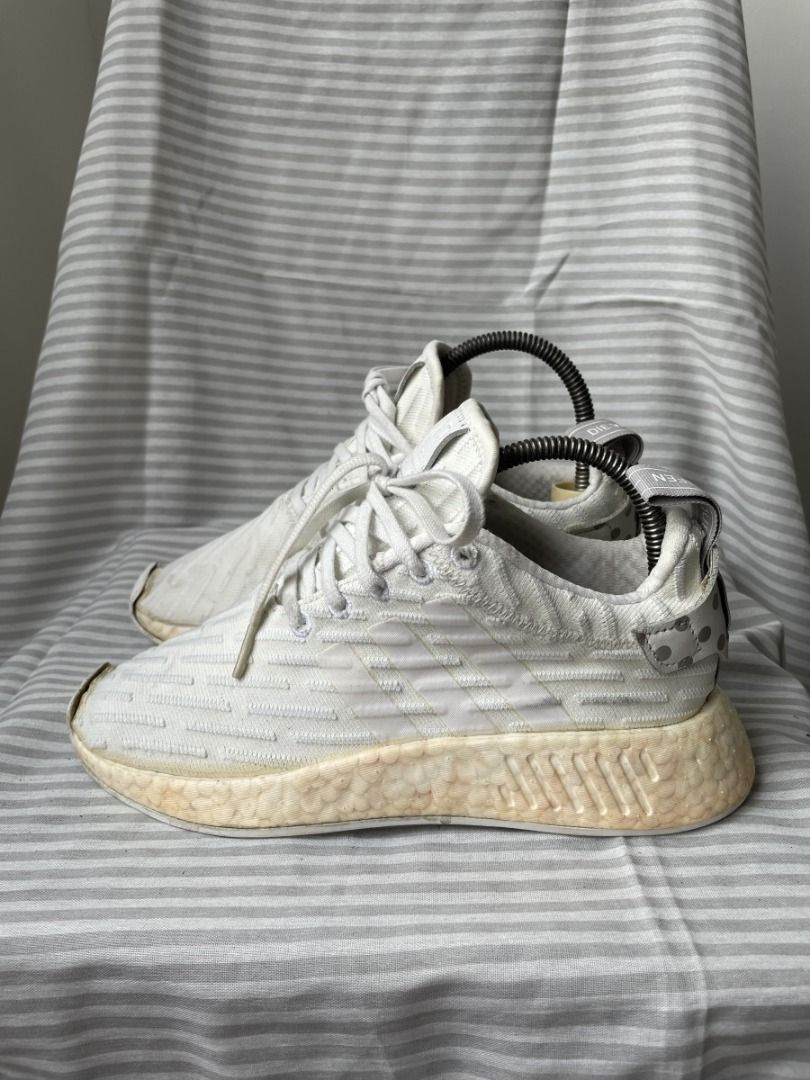 Womens adidas nmd r2 white on sale