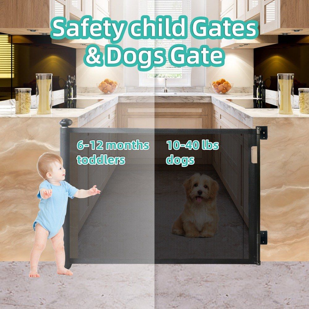 SG INSTOCK NEW IMPROVED LOCK MECHANISM No Drilling Mesh Gate Baby Or Pets Fence Babies Kids Baby Nursery Kids Furniture Safety Gates Locks Protectors on Carousell