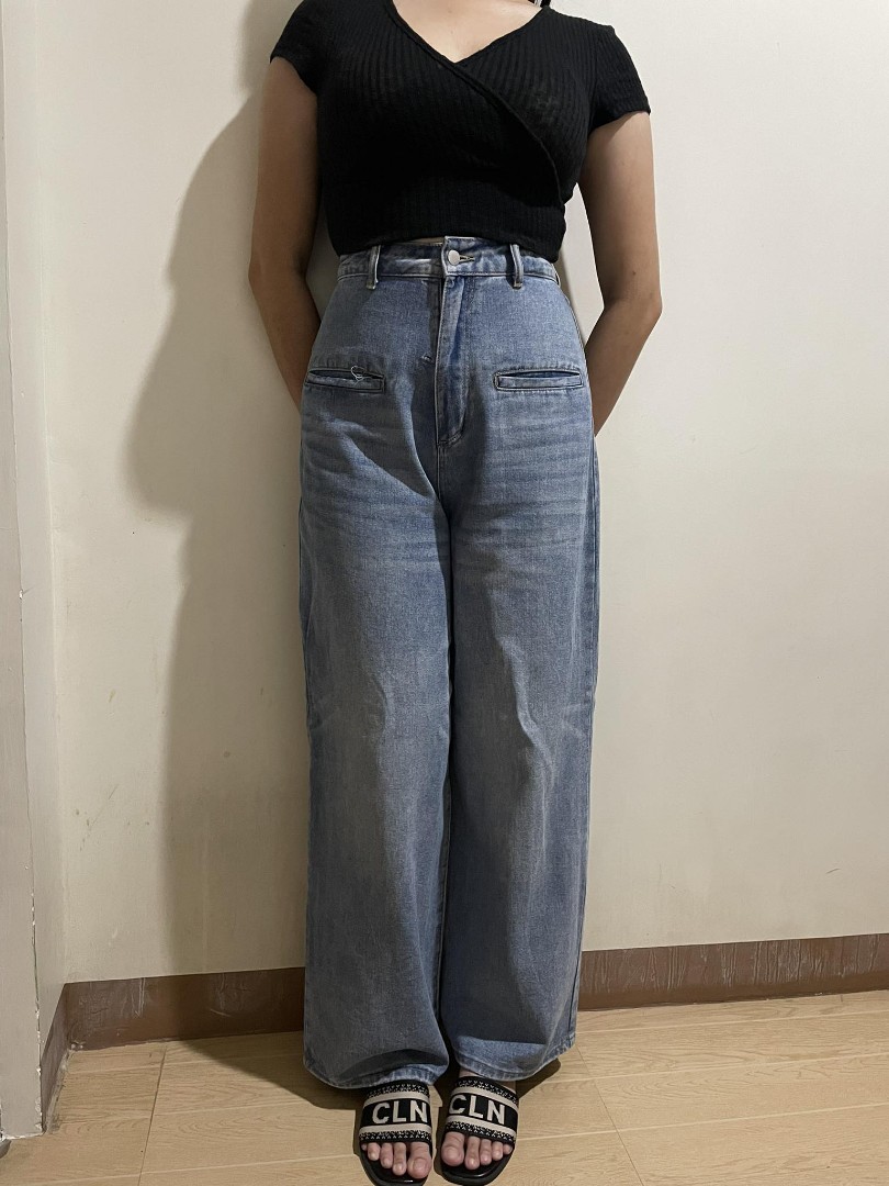 Shein Baggy Pants, Women's Fashion, Bottoms, Jeans on Carousell