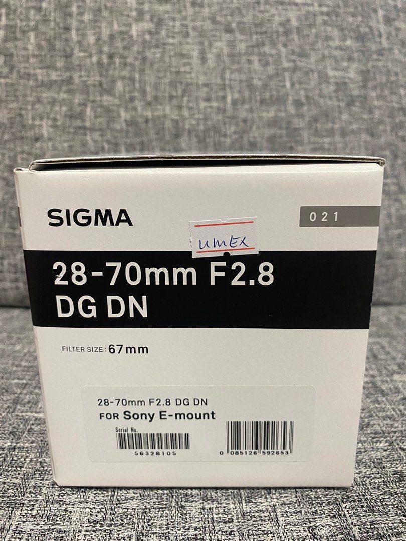 Sigma 28-70mm F2.8 DG DN Comtemporary (E Mount), 攝影器材, 鏡頭及裝備 - Carousell