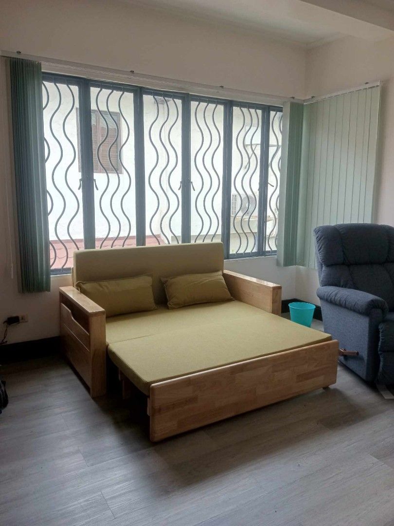 Solidwood sofa bed (Category: Sofas) located in Quezon City. Submitted by furniturefinds888 (Listing ID 1247621678, Image 2). Description: .