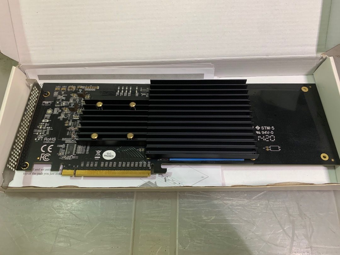 Sonnet M.2 4x4 Silent PCIe Card (NvME slot x 4) for Mac Pro 2023