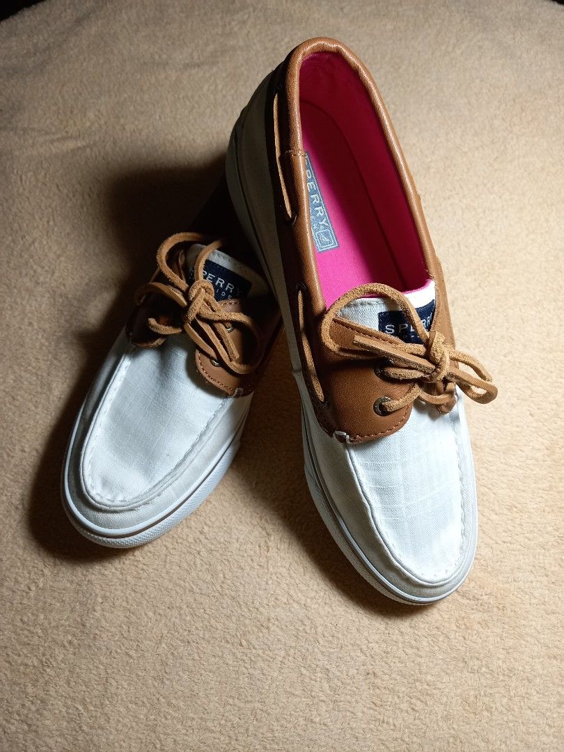 Sperry canvas loafers online