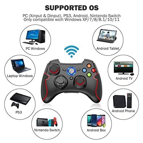 PS3 Dualshock Gaming Controller EasySMX Wireless 2.4G Gamepads