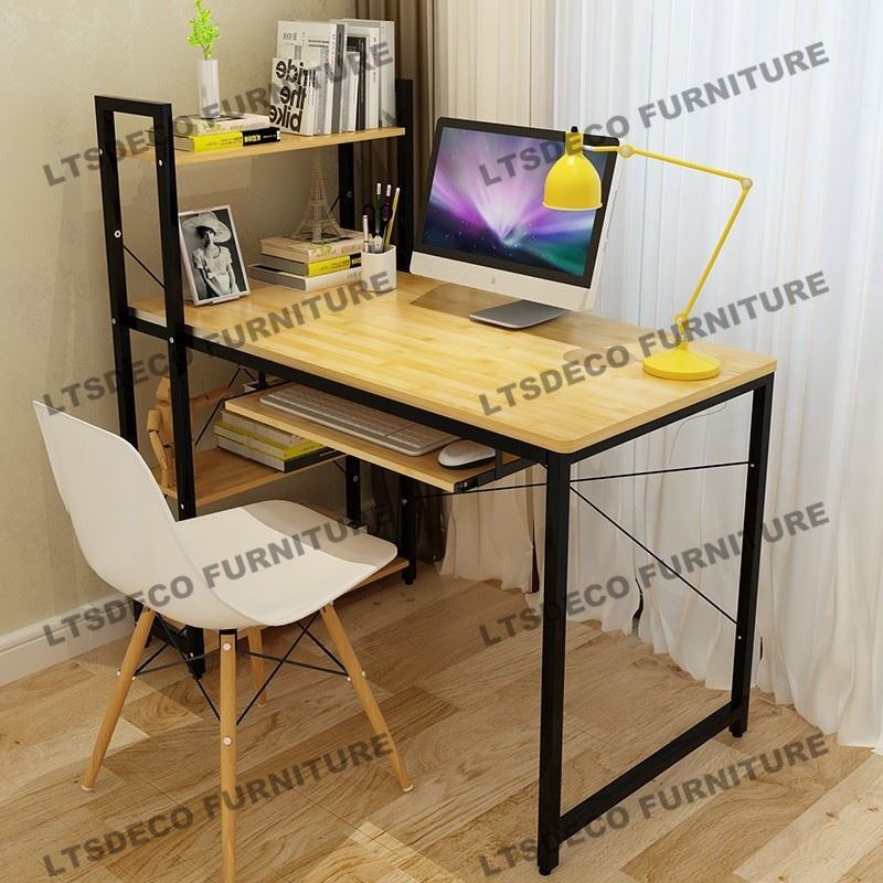 STUDY TABLE/OFFICE TABLE WITH KEYBOARD TRAY OFFICE PARTITION FURNITURE ...