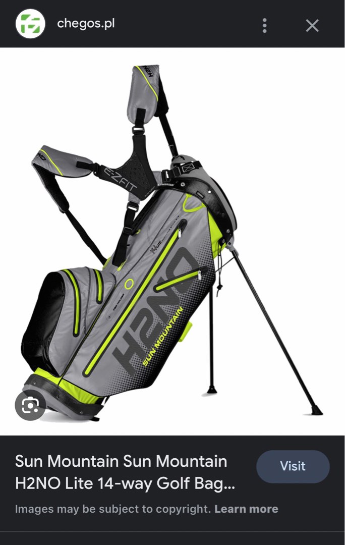 Sun mountain H2NO LITE 14 way golf bag 哥爾夫球包With matching