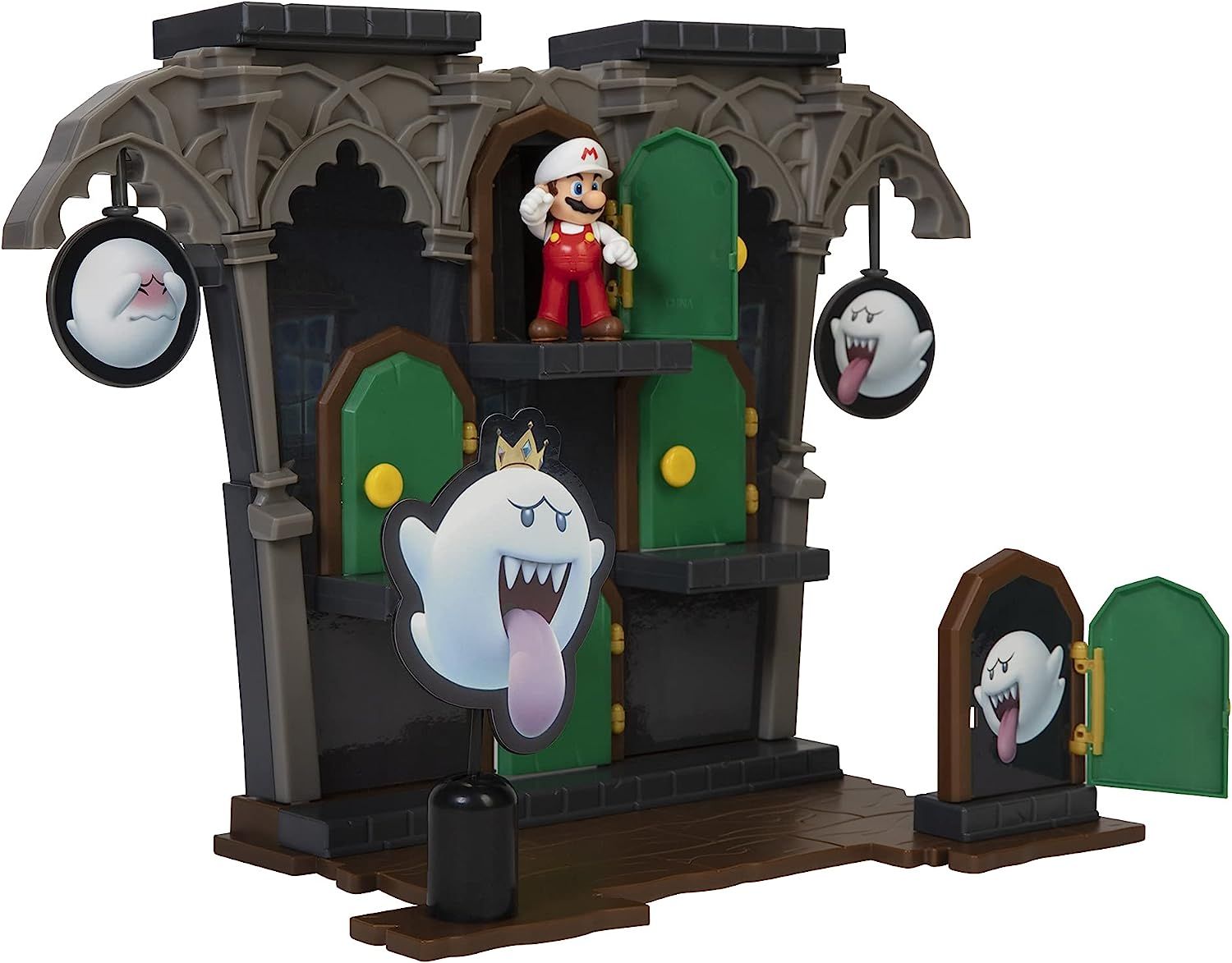 SUPER MARIO Action Figures Deluxe Boo Mansion Playset, Hobbies & Toys ...