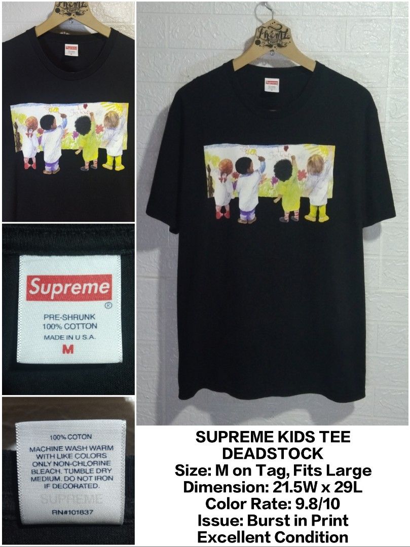 SUPREME KIDS TEE DEADSTOCK Men s Fashion Tops Sets Tshirts