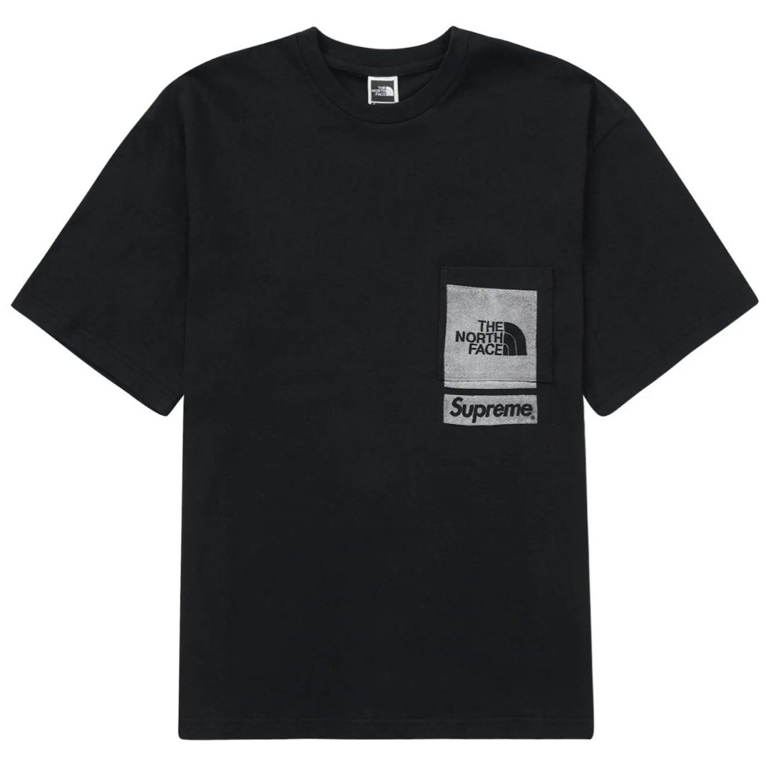 supreme north face pocket tee white S