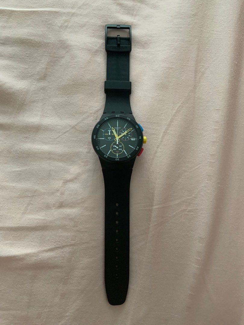 Swatch SUSB416 Black One Men s Fashion Watches Accessories